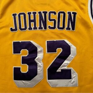 Vintage Magic Johnson LA Lakers Mitchell Ness Jersey Large